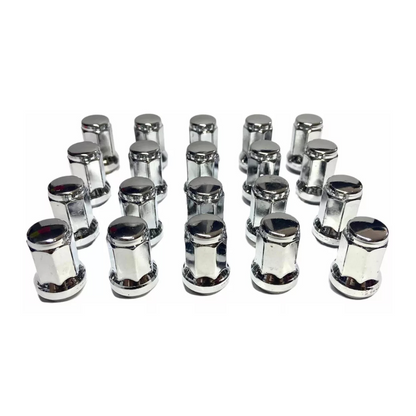 Juego de Tuercas 7 Caras 12x1,50 - 16 Unidades + Llave Color: Cromo